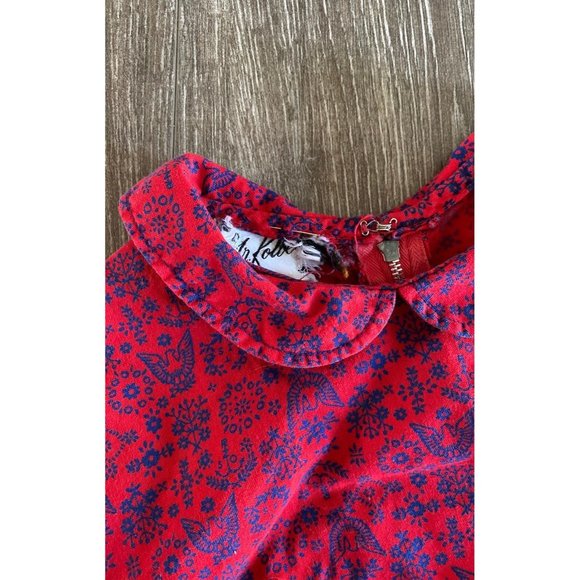 Vintage Girls Peter Pan Collar Eagle Motif Dress - Picture 2 of 5